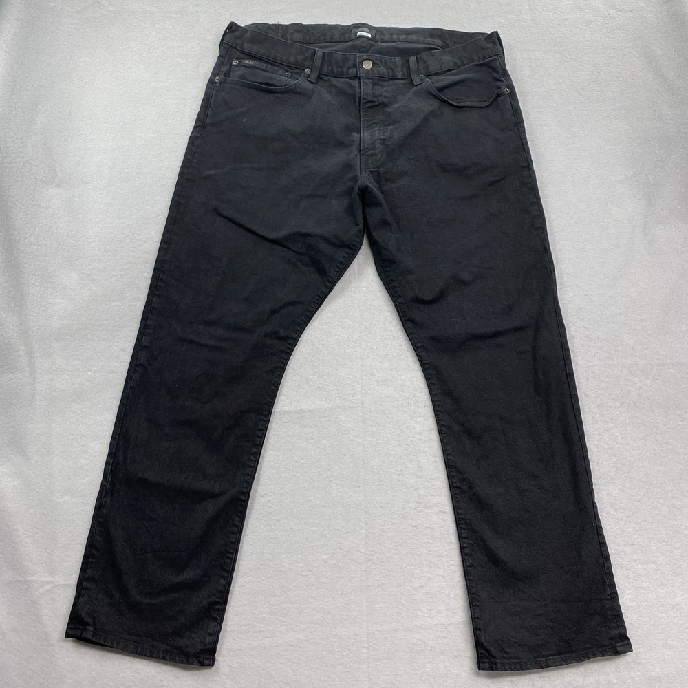 Polo Ralph Lauren Jeans Mens 40x32 Black Denim Pants Classic Fit Faded